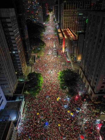 Lula's victory celebrations in São Paulo